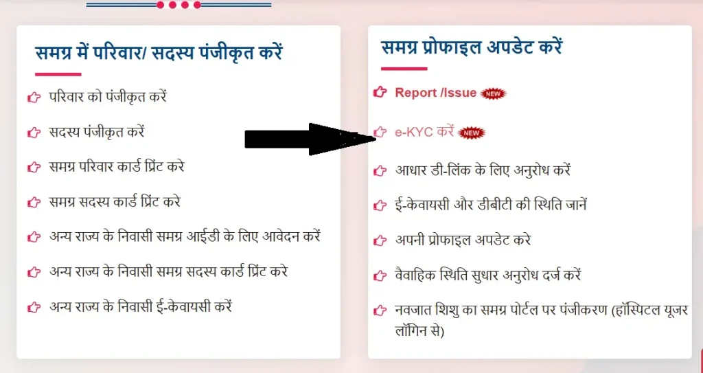 Samagra eKYC Process