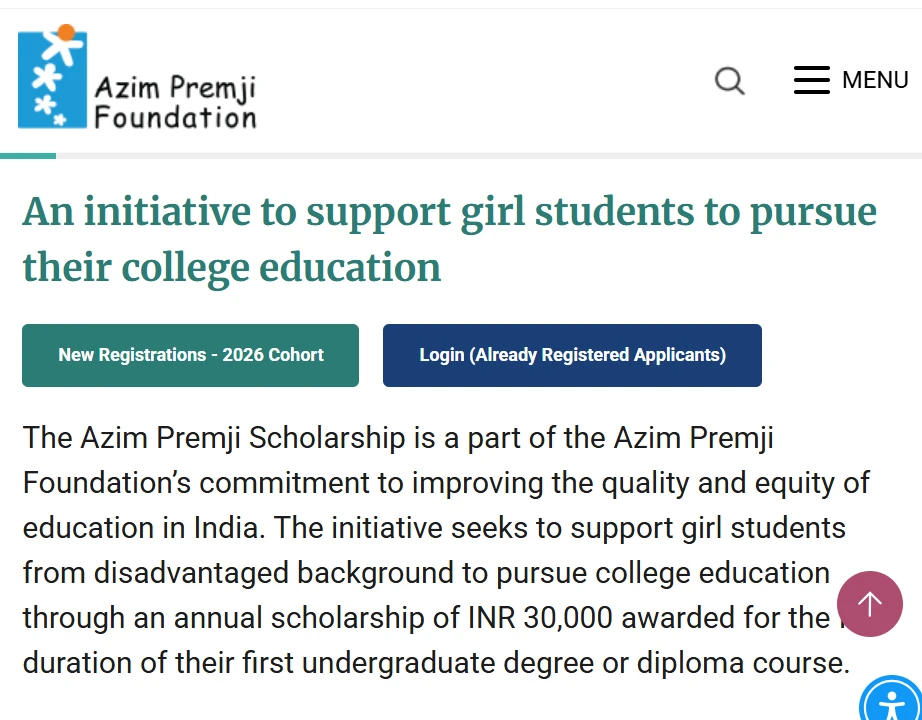 Azim Premji Scholarship Apply Online