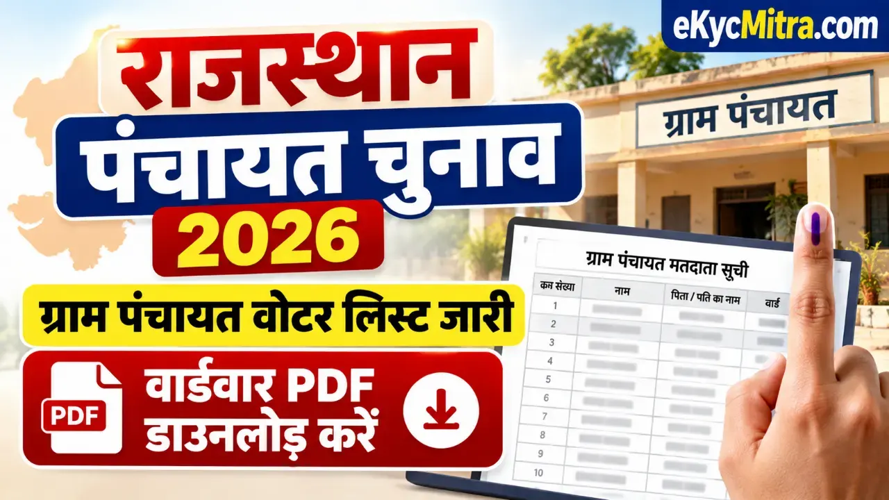 Rajasthan Gram Panchayat Chunav Voter List 2026