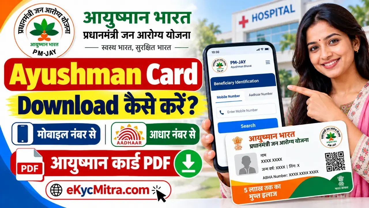 ayushman card download kaise kare | आयुष्मान कार्ड डाउनलोड कैसे करे