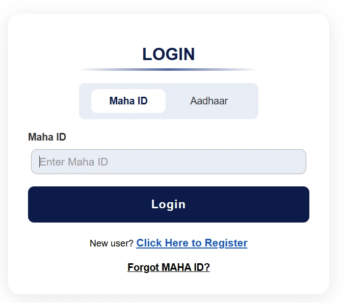 mahadbt scholarship login