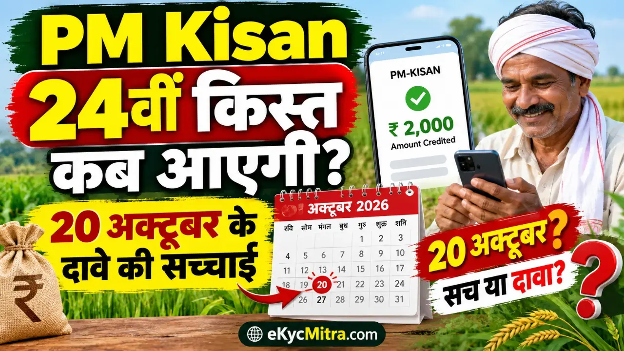 PM Kisan 24वीं किस्त | pm kisan 24th installment date
